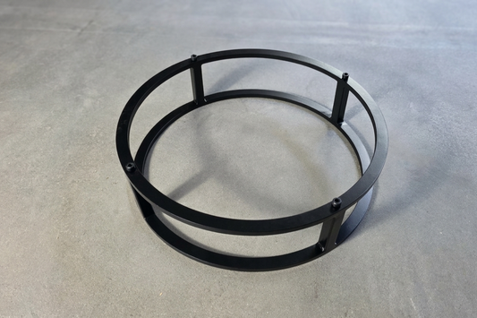 Metalno postolje za bife — ø48 cm, crna plastifikacija